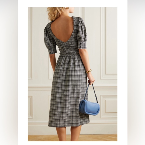 GANNI check-pattern maxi dress. Size 38 EU (6US) - Picture 2 of 8